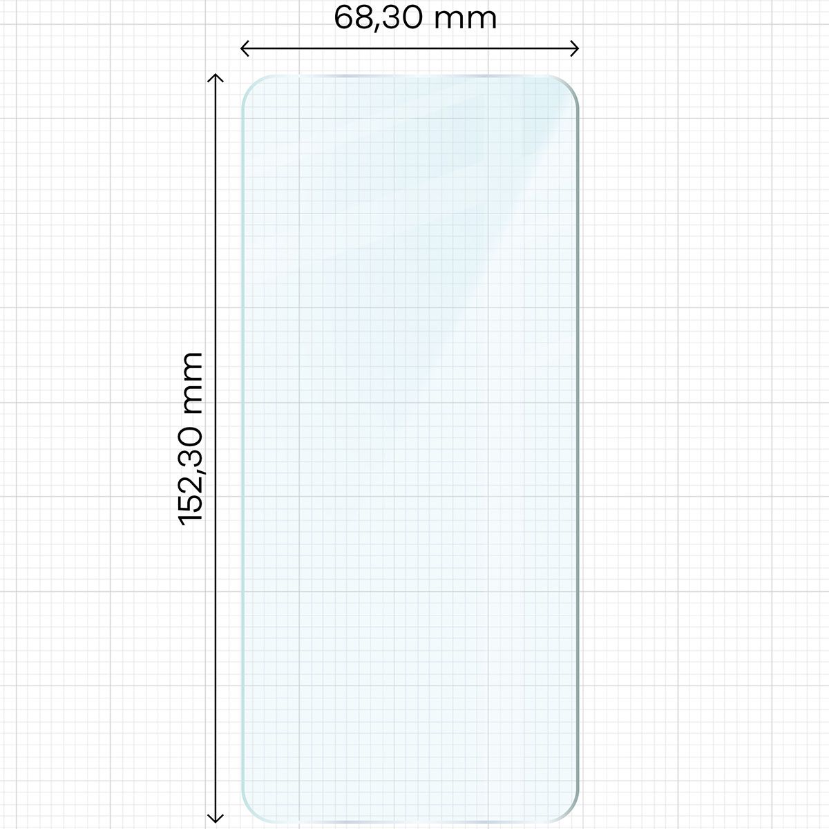 Zdjęcie na miarce szkła hartowanego Bizon Glass Clear do Xiaomi Poco M4 Pro